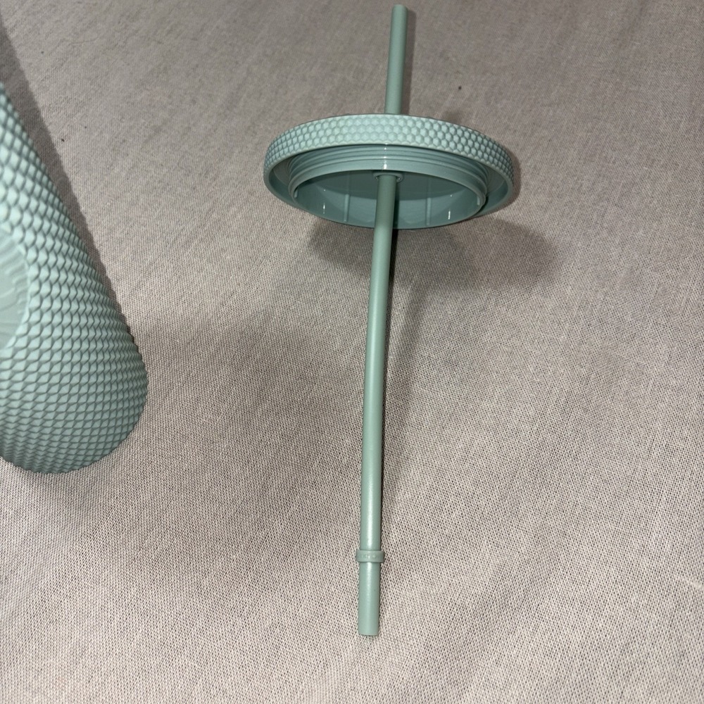 Starbucks 2021 Matte Mint Green 24oz Studded Tumbler Cold Cup‎ Venti - Picture 5 of 6